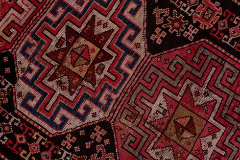 Antique Kazak Runner Rug (4' x 9')